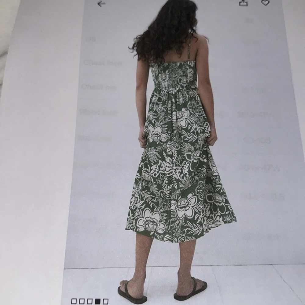 H&M DRESS, MIDI, STRAPPY, SIZE X-LARGE - Picture 7 of 10